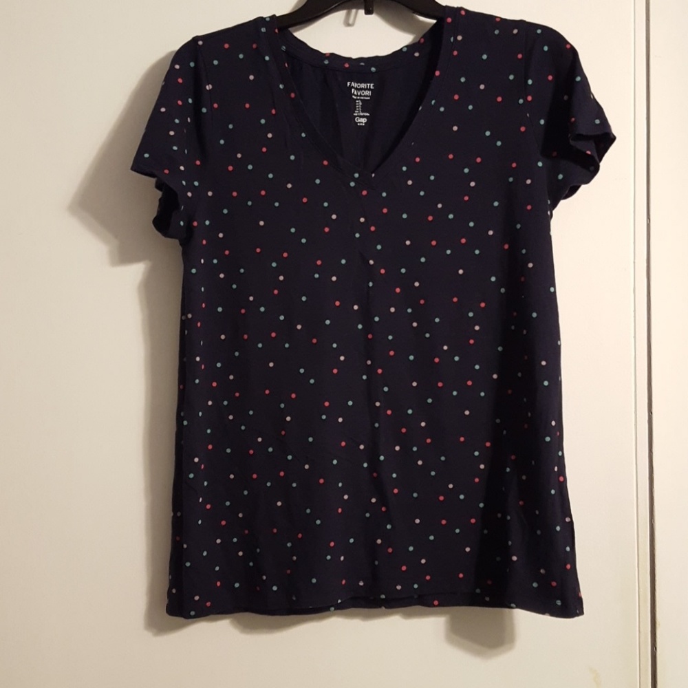 Gap Brand favorite Navy blue V neck tshirt